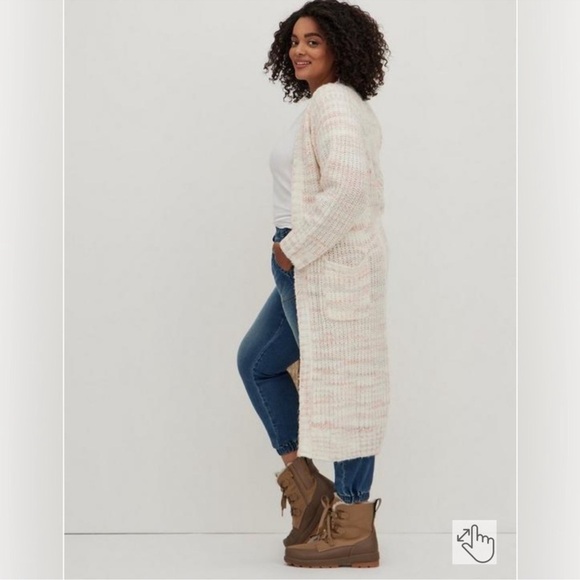 Torrid | Duster Cardigan | Cotton Candy Pink | Size 0 - Picture 1 of 7